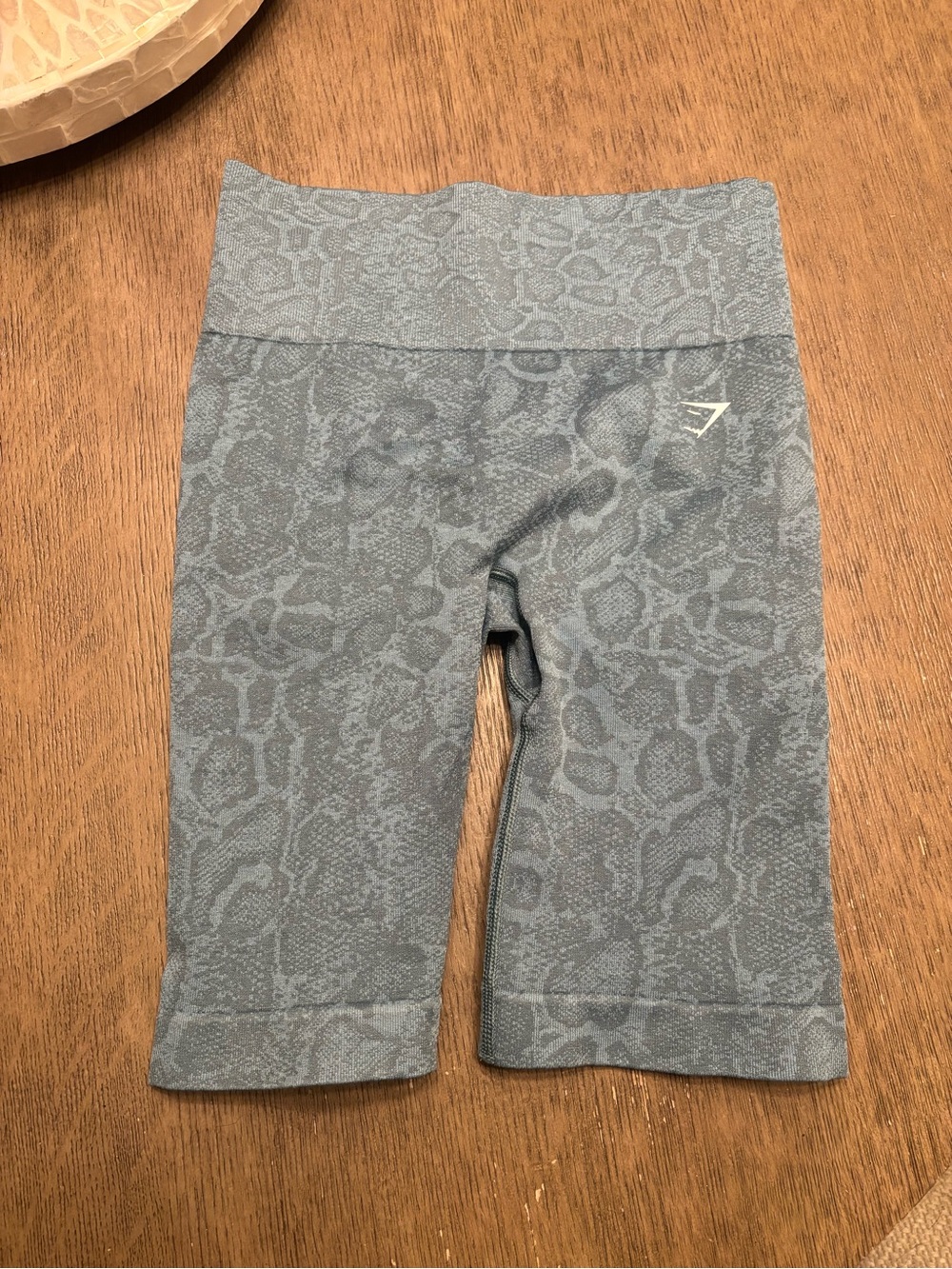 Gymshark Shorts Womens s Blue Adapt Animal Seamless Cycling Bike Squats Lifting
